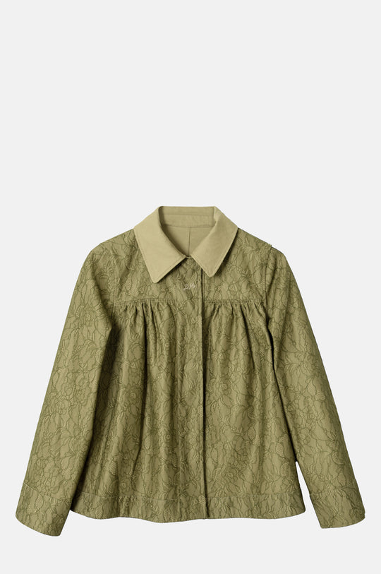 Mini Mercedes Reversible Coat Lace Stone