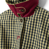Myrtle Trench Coat Navy Gingham