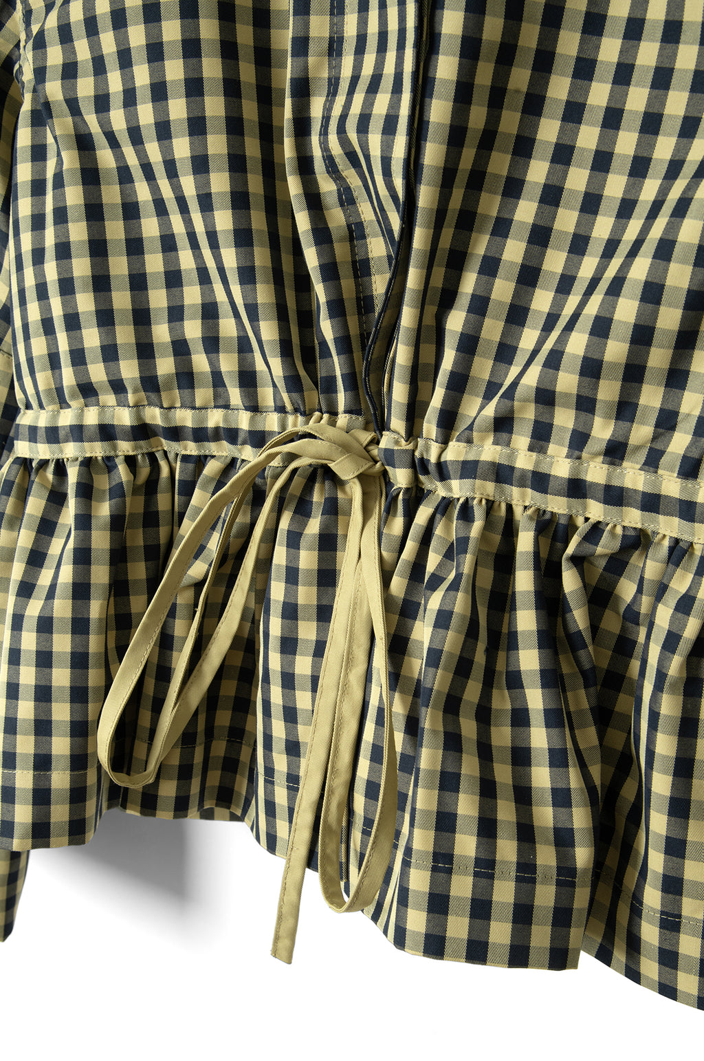 Myrtle Trench Coat Navy Gingham