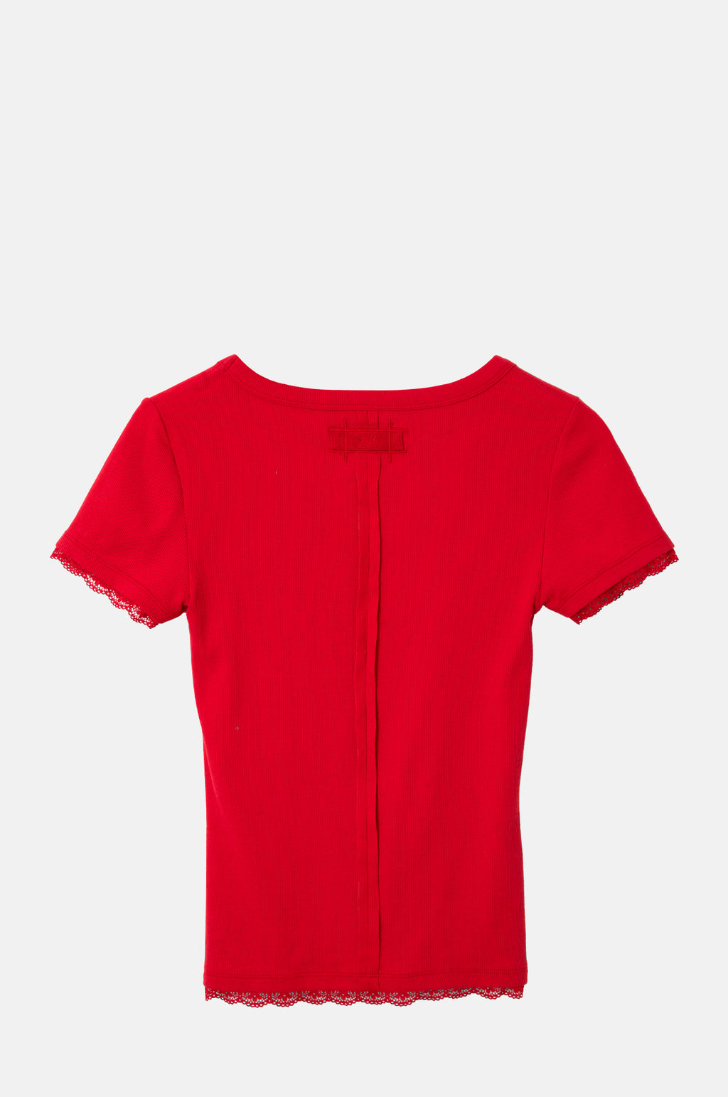 Paige V-Neck Tee Red