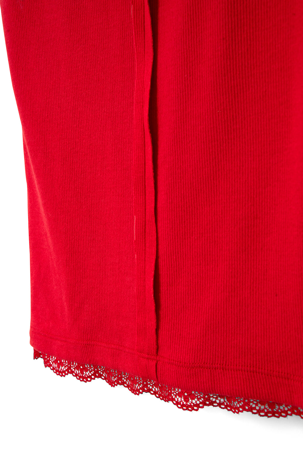 Paige V-Neck Tee Red