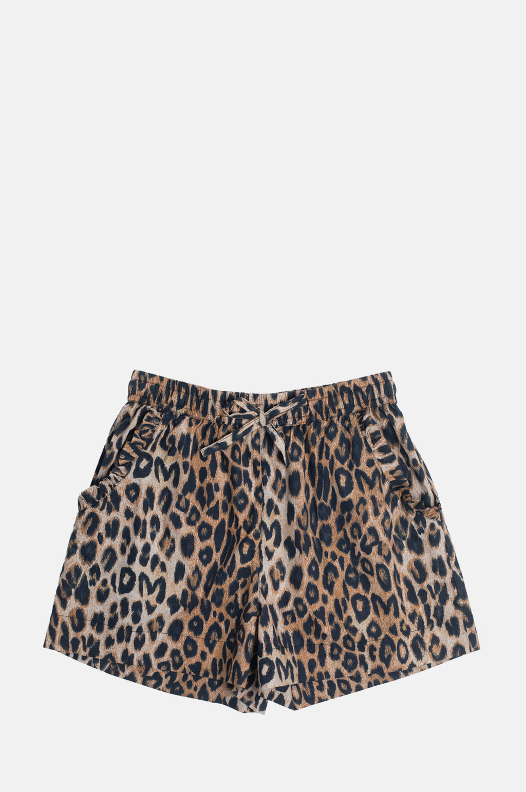 Damson Madder Pull On Shorts Leopard.