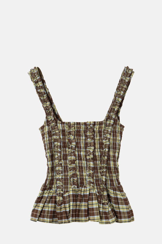 Raphi Cami Cocoa Check