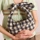 Roo Check Tie Bag Cardamon Check