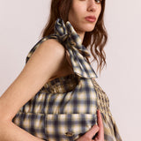 Roo Check Tie Bag Cardamon Check