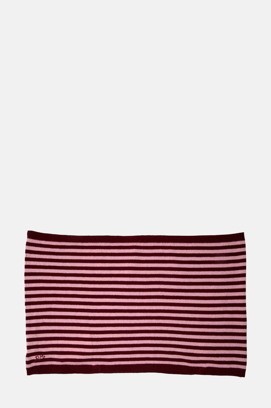 Snood Scarf Pink/Red Stripe
