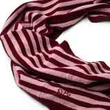 Snood Scarf Pink/Red Stripe