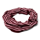 Snood Scarf Pink/Red Stripe
