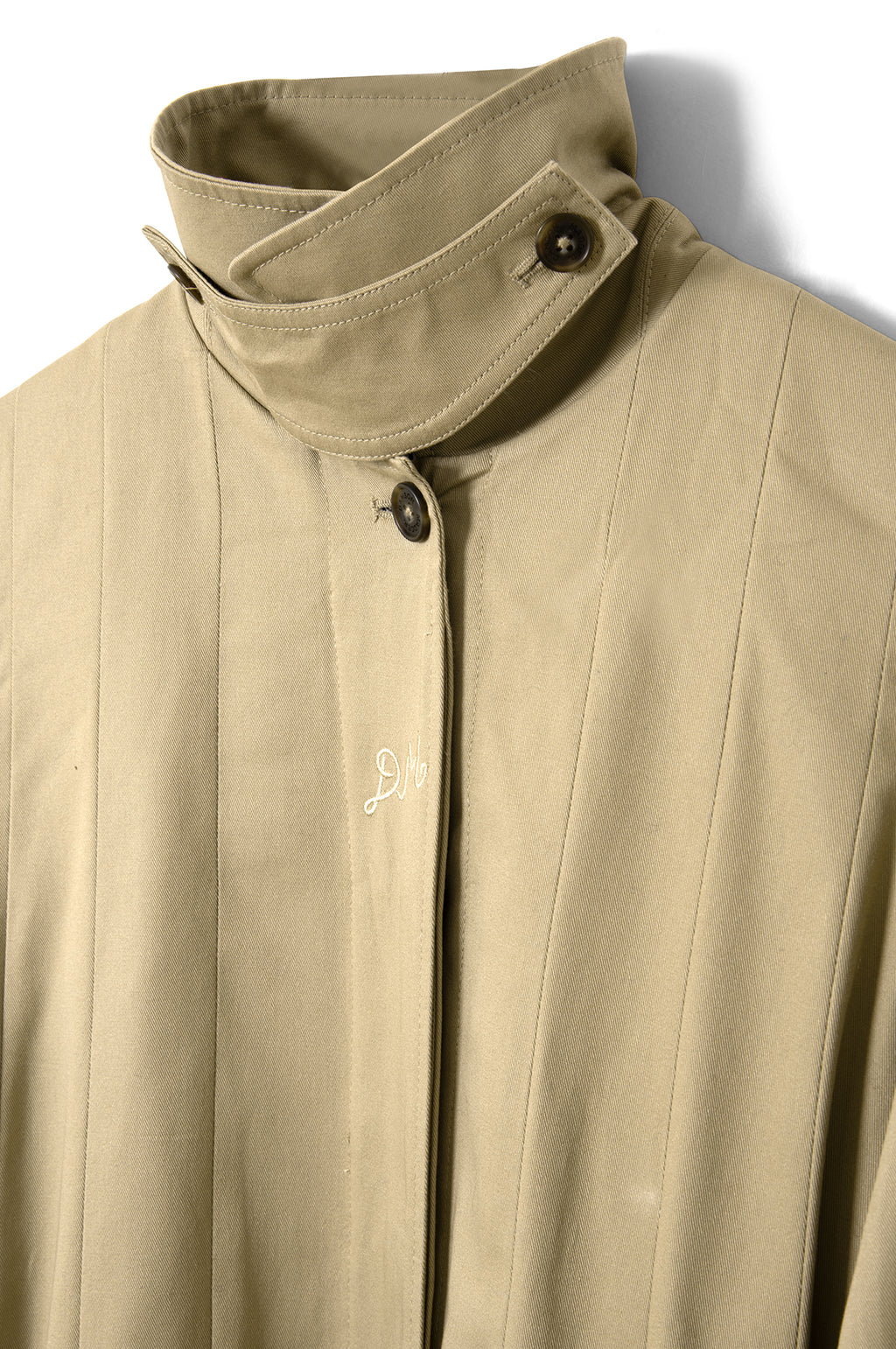 Sofia Pleated Trench Light Stone