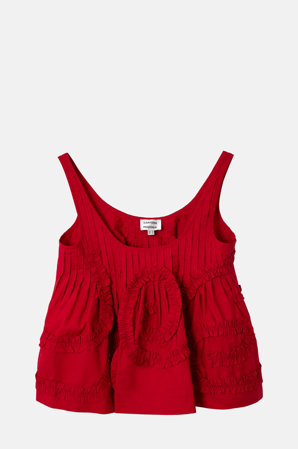 Damson Madder Stella Ruffle Cami Red.