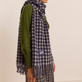 Wool Scarf Willow Gingham