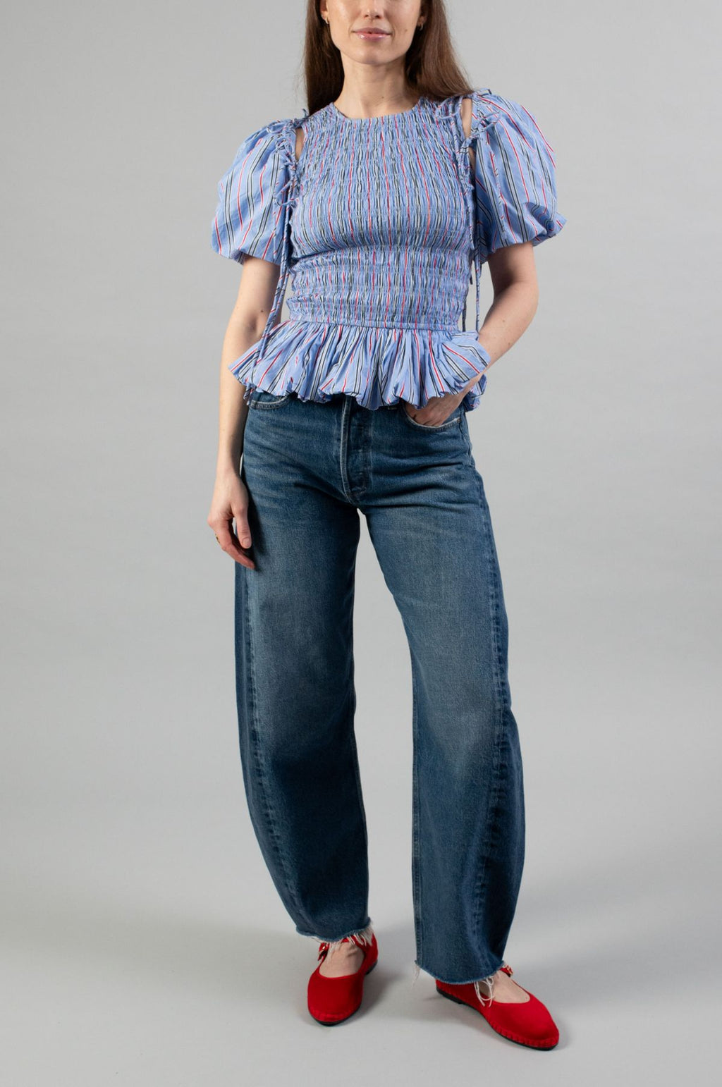 Luna Pieced Jean Split