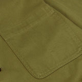 Textured Twill 3-Pocket Overshirt Military Green