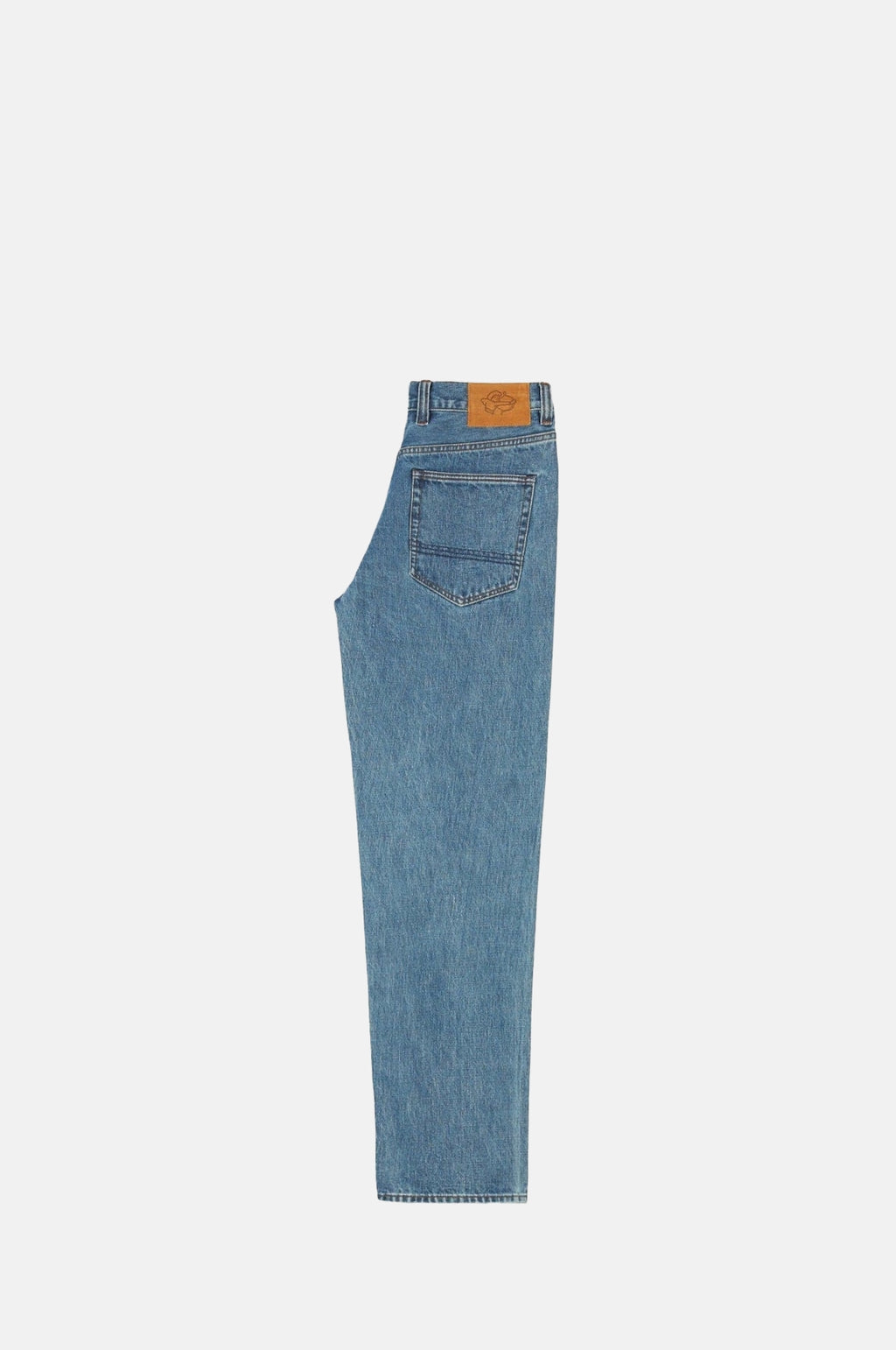 Bleach Wash Japanese Selvedge Denim Five-Pocket Jeans