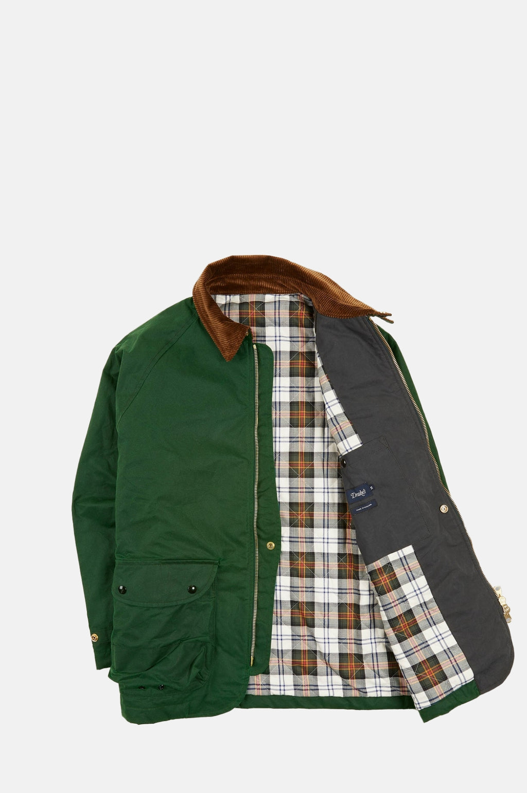 Emerald Green Waxed Coverall Jacket