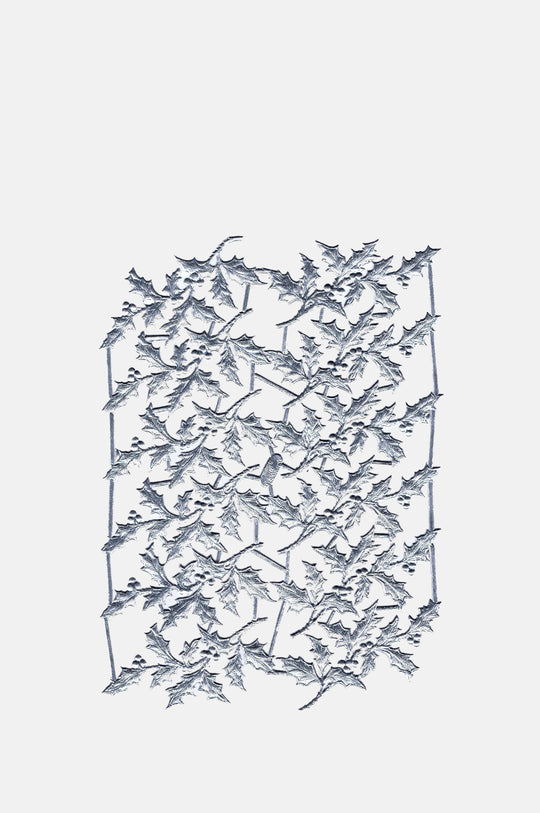 Dresden Holly Silver 2 Sheet Pack