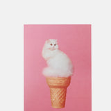 East End Prints Cat Ice Cream Card.