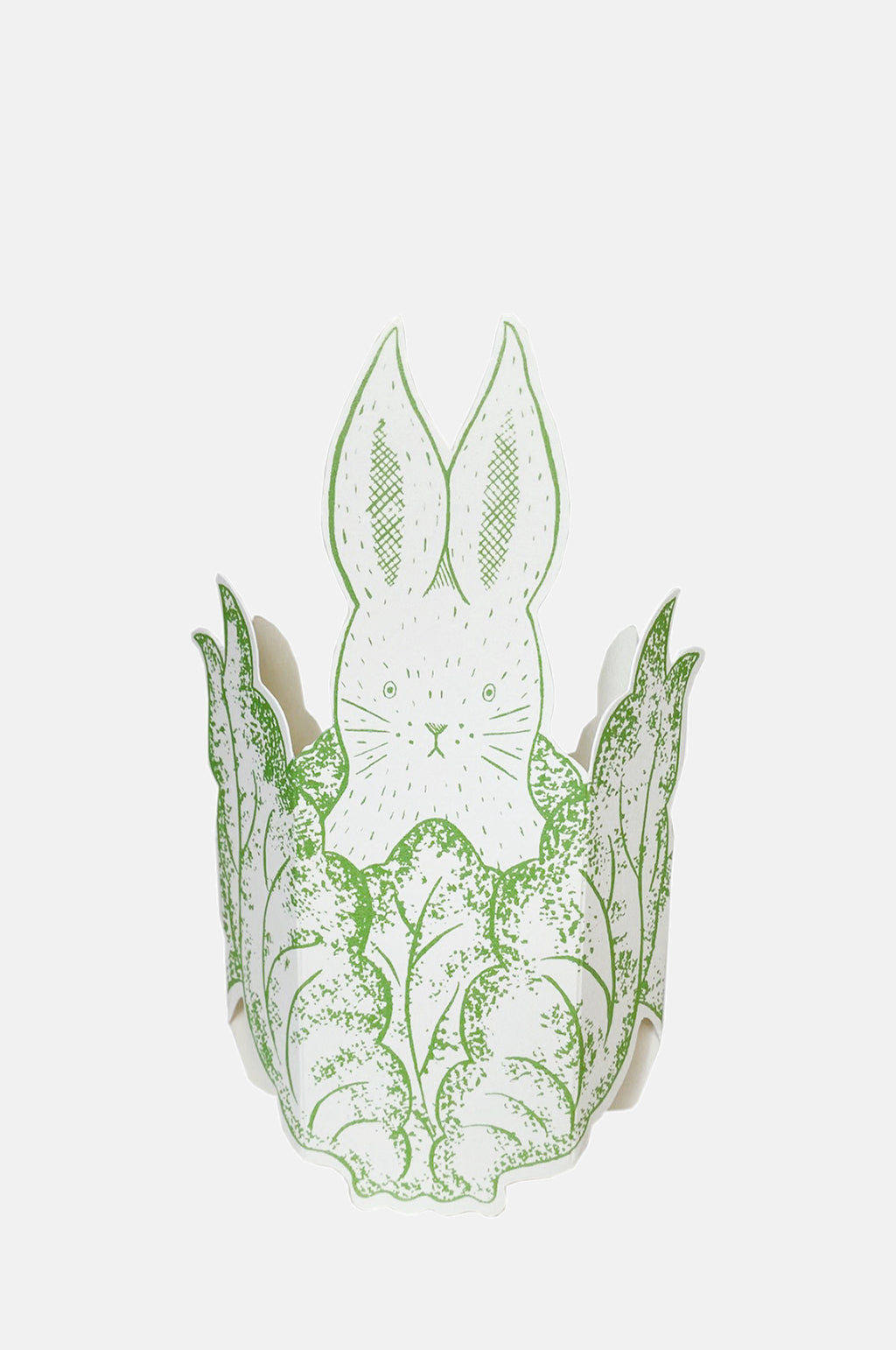 Rabbit in Lettuce Stand Up Card