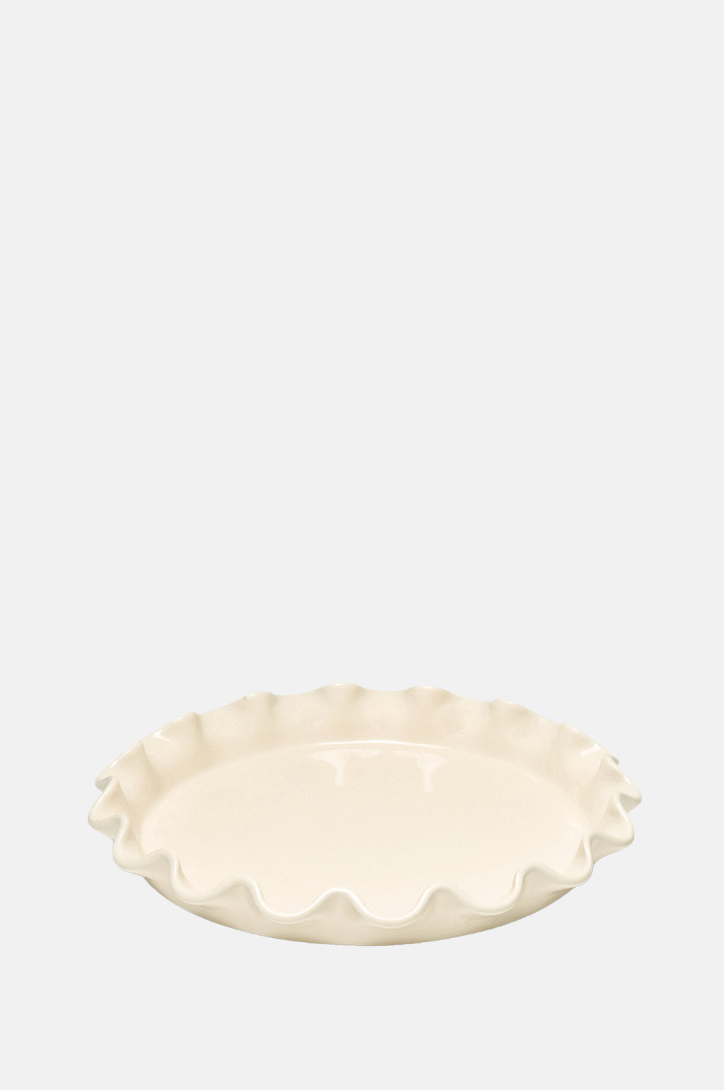 Emile Henry Ruffled Tart Dish Clay 33cm.