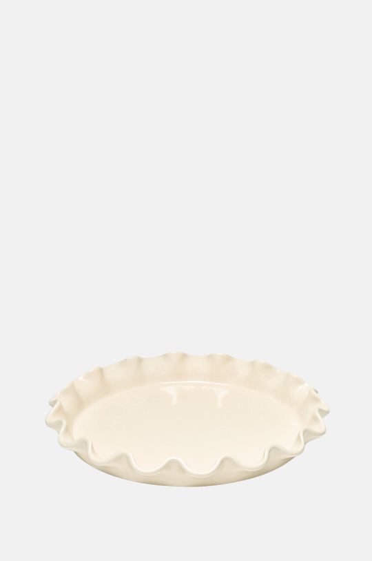 Ruffled Tart Dish Clay 33cm