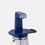 Eppicotispai Aluminium Stovetop Moka Pot Blue.
