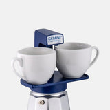 Aluminium Stovetop Moka Pot Blue