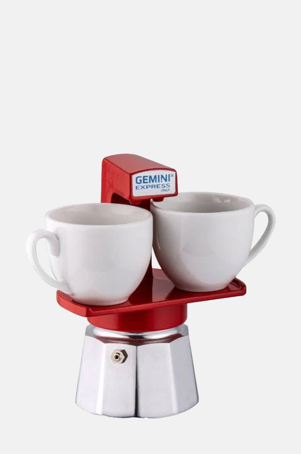 Aluminium Stovetop Moka Pot Red