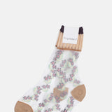 Exquisite J Floral Socks Sheer.