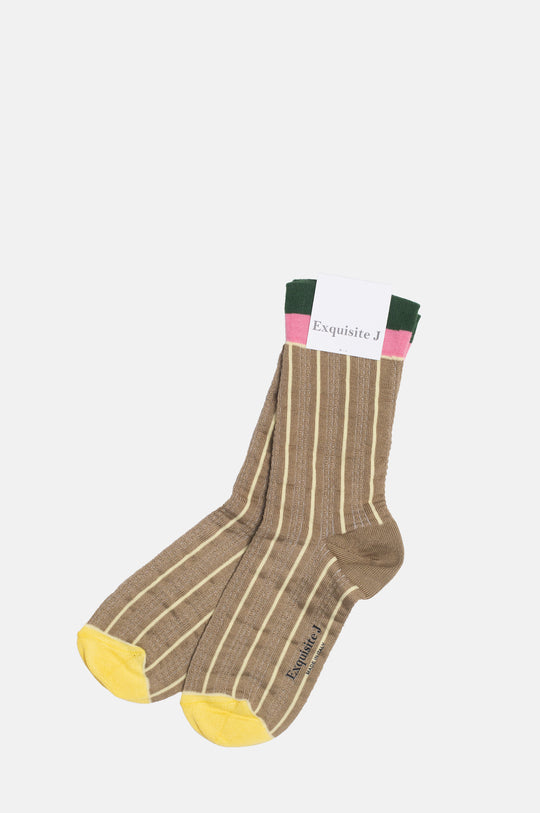 Stripe Socks Yellow
