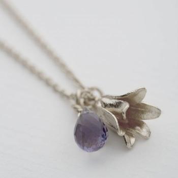 A.M. Little Bluebell Necklace Silver
