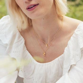 A.M. Frog Necklace Gold