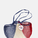 Filt 1860 Net Shopping Bag Large Handle Blue Blanc Rouge.