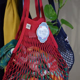 Net Shopping Bag w/Large Handle Rouge