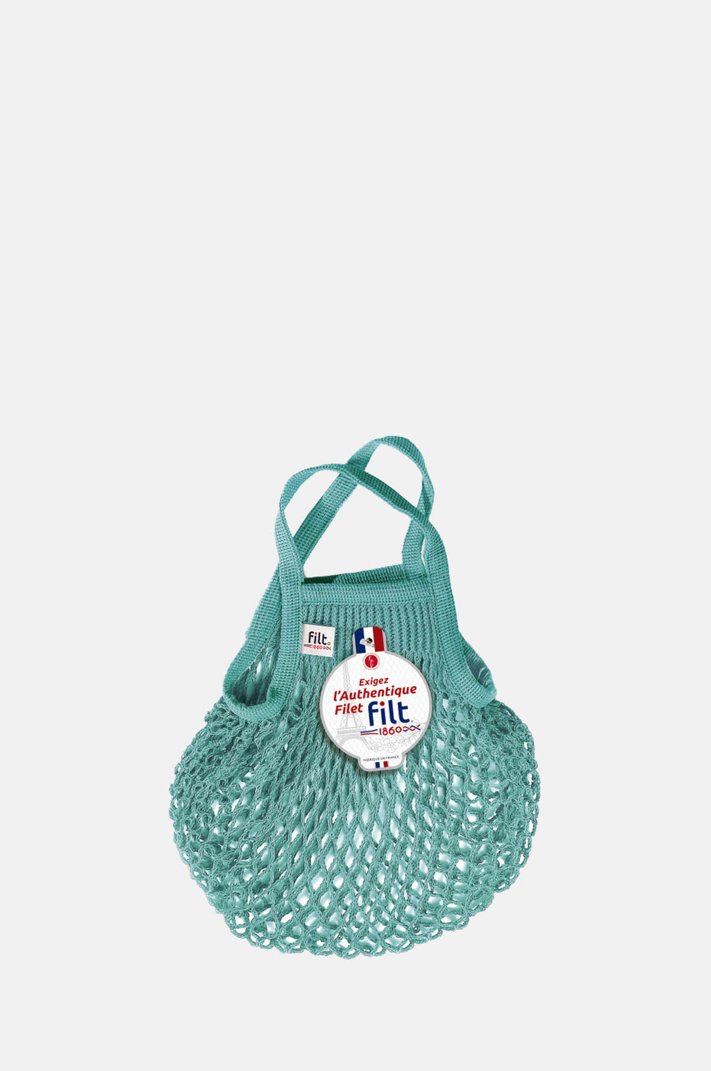 Filt 1860 Net Shopping Bag Small Aqua Blue.