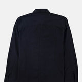 Herringbone Curve Shirt Soft Black