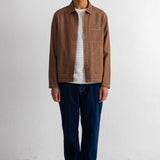 Zip Overshirt Mink Twill Denim