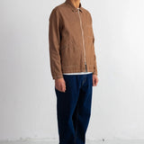Zip Overshirt Mink Twill Denim
