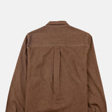 Zip Overshirt Mink Twill Denim