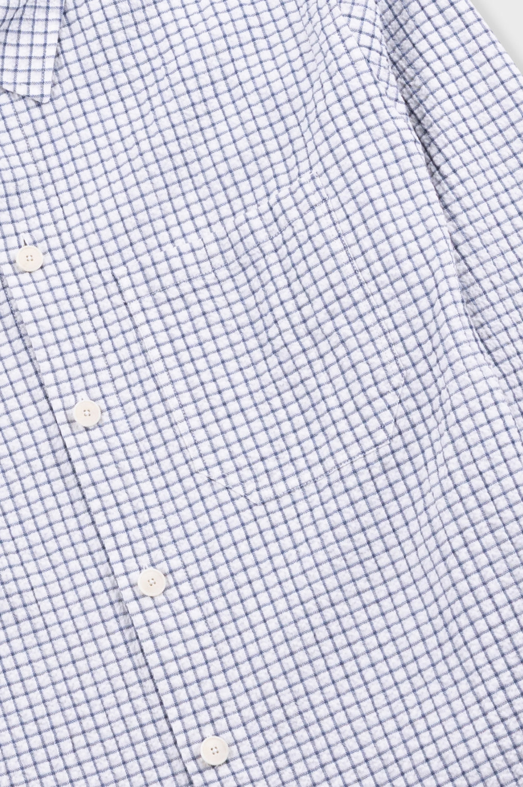 Easy Fit Shirt Soft Blue Mini Check