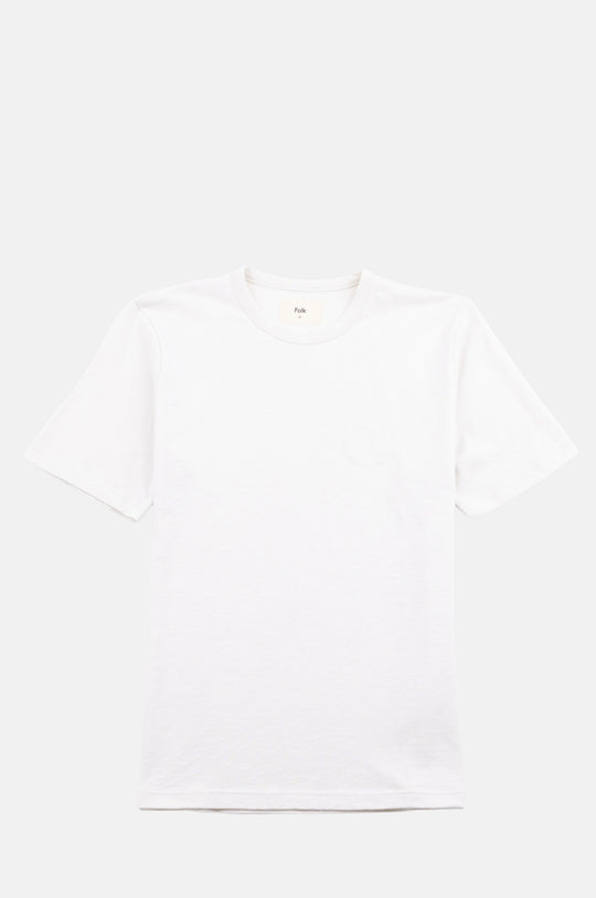 Slub Embroidered T-Shirt Off White