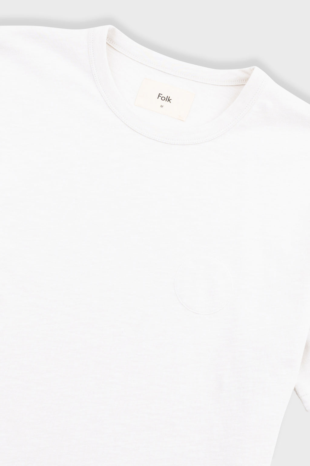 Slub Embroidered T-Shirt Off White