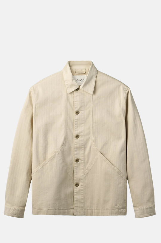 Berry Herringbone Overshirt Oat