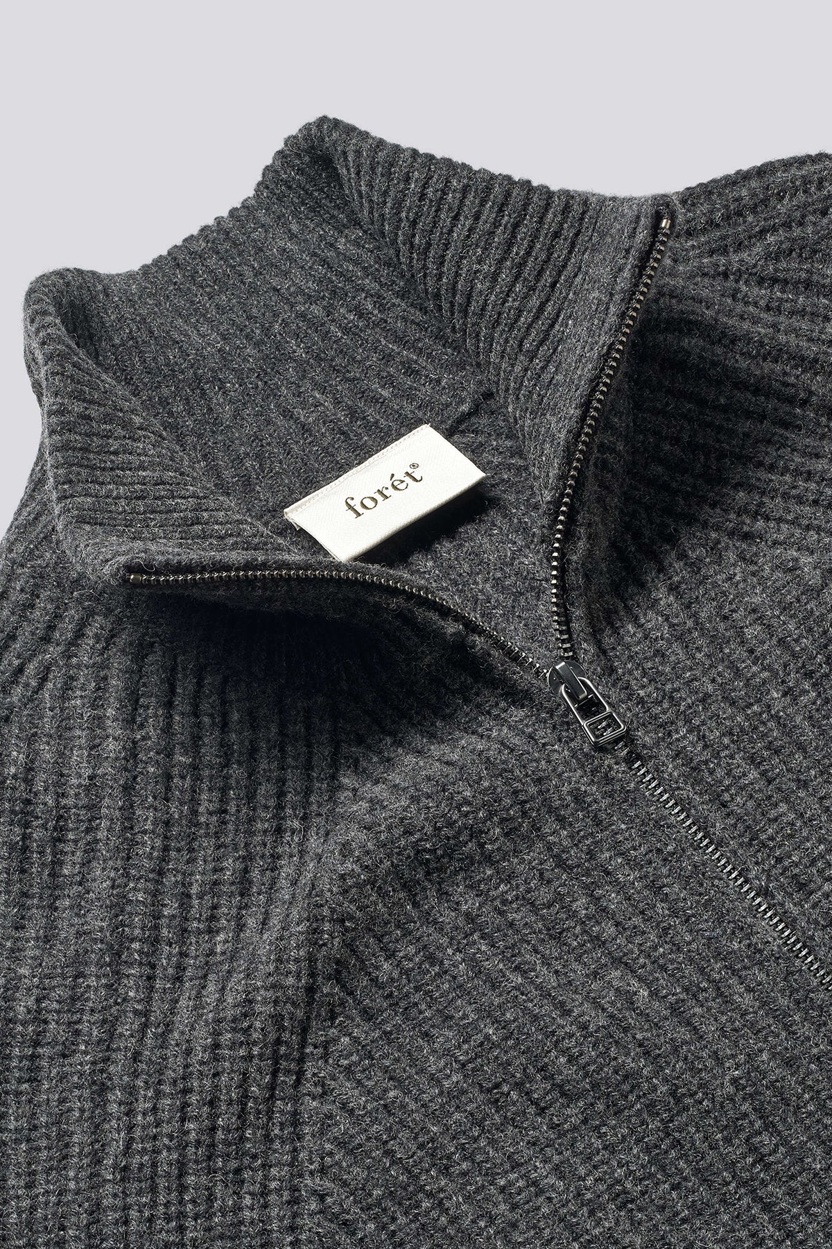 Delta Wool Zip Jacket Dark Grey Melange