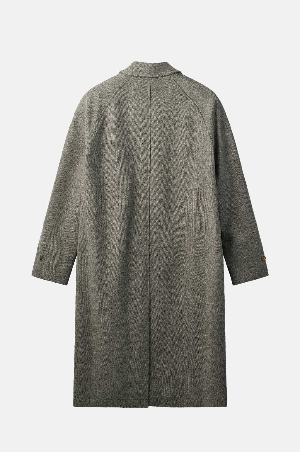 Pine Wool Coat Grey Herringbone