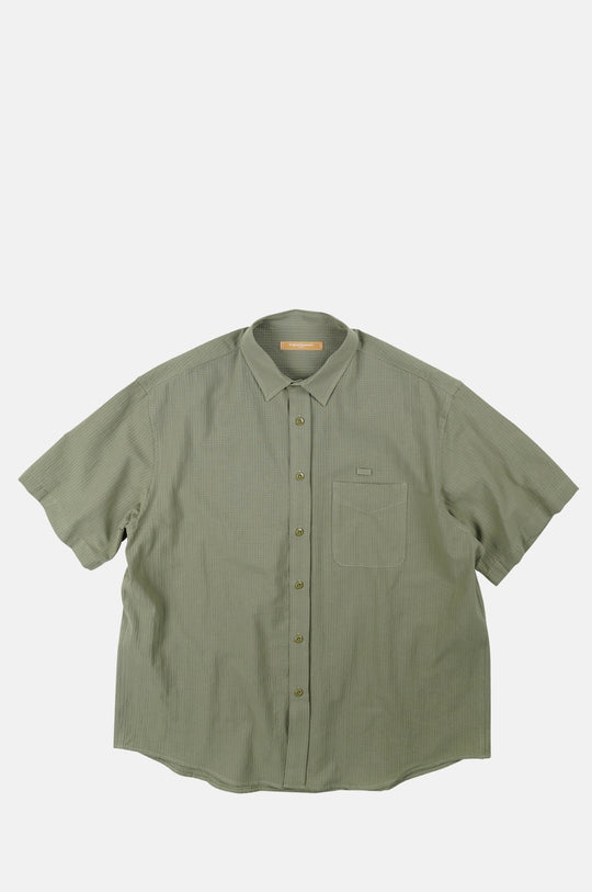 OG Dobby Weave Seersucker Half Shirt Olive