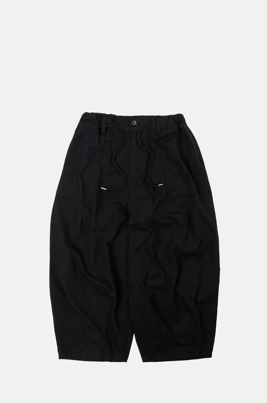 Twill Balloon Pants Black