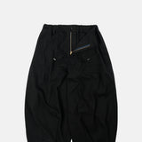 Twill Balloon Pants Black