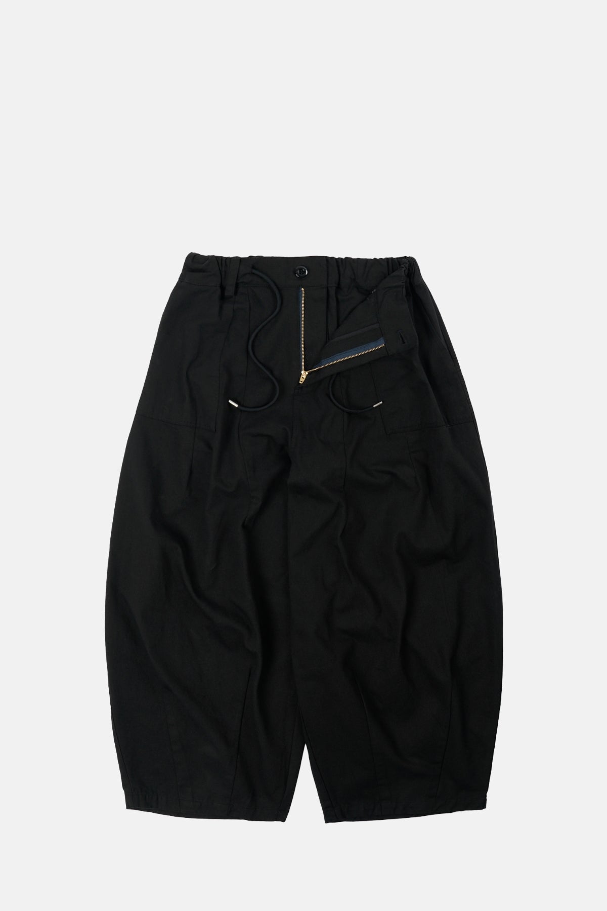 Twill Balloon Pants Black
