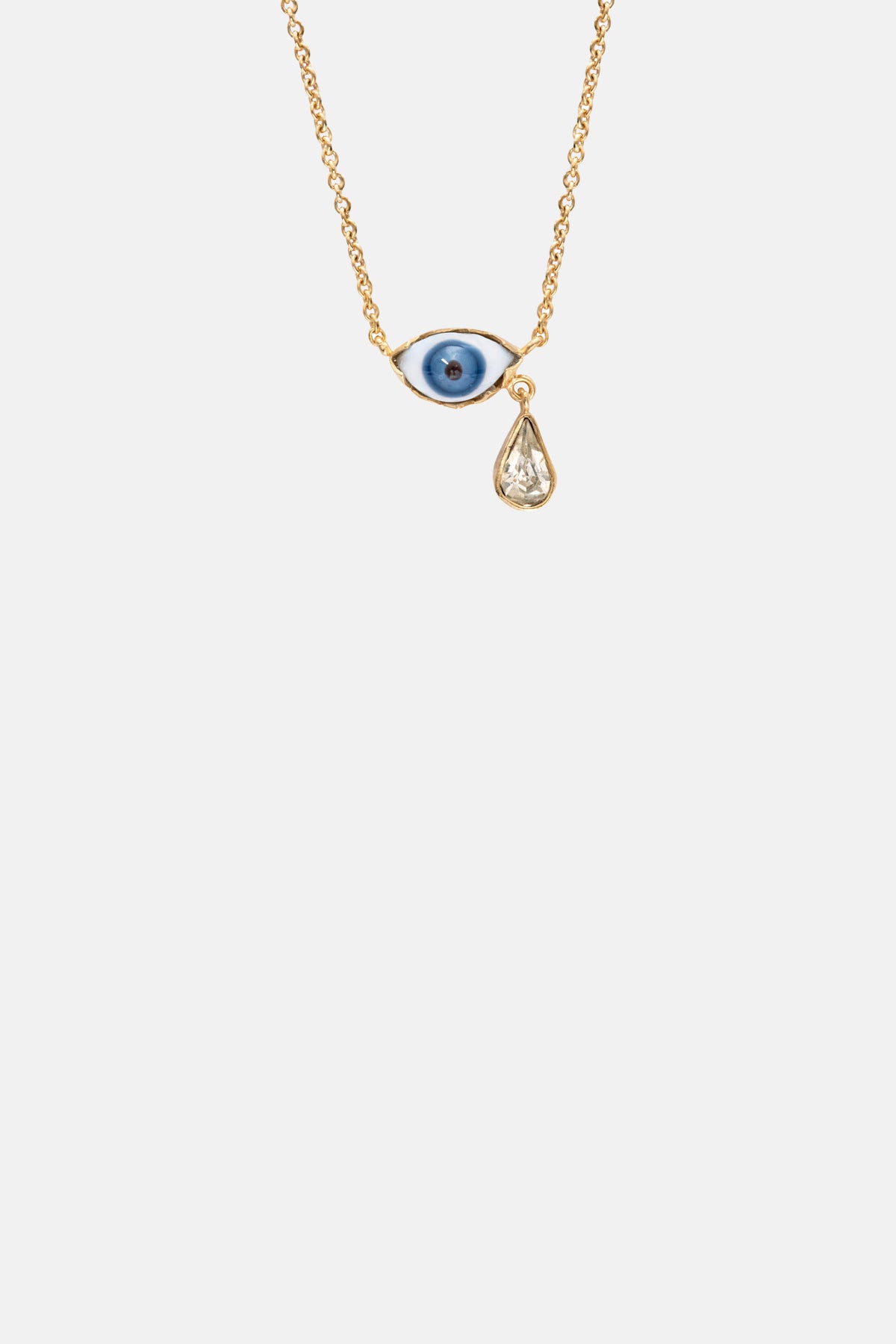 Grainne Morton Blue Eye Teardrop Necklace.