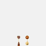 Grainne Morton Detachable Drop Smokey Quartz Earrings.